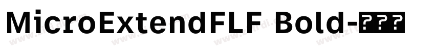 MicroExtendFLF Bold字体转换